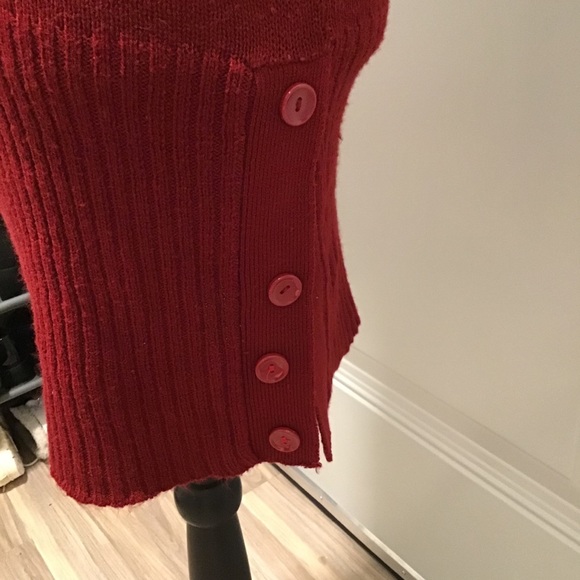 KNIT AVENUE Red Cowl Neck dresses/Top, size M - Picture 2 of 9